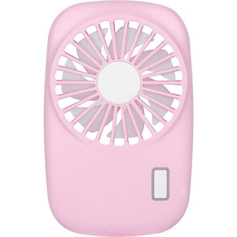 Ventilateur De Poche Mini Puissant Petit Ventilateur Portable Personnel Vitesse Réglable Refroidissement Rechargeable USB - Rose (1/5)