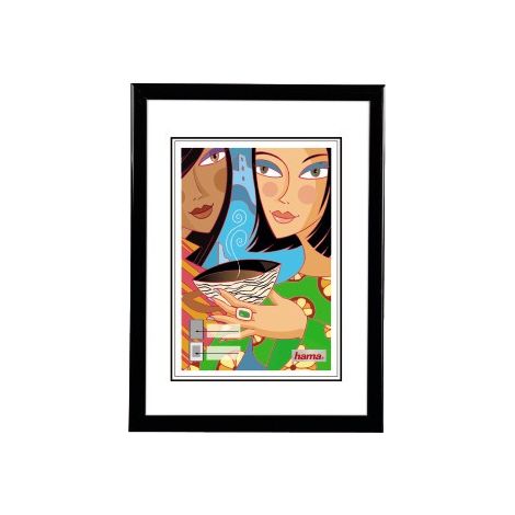 hama Kunststoffrahmen 'Madrid', Schwarz, 10 x 15 cm (66485)