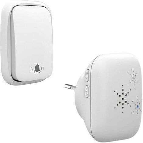 Sonnette sans Fil et sans Pile Extérieur Étanche IP 65 Neige Pluie Humidité,blanc (1/5)