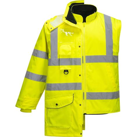 Parka Hi-Vis 7-in-1 Giallo S (1/5)