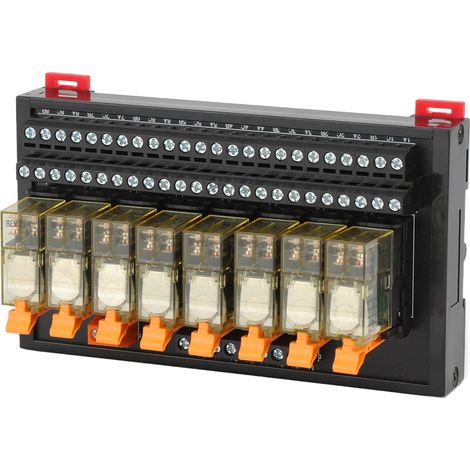 Carte de Commande à Relais 8 Canaux pour Rail DIN, Module PLC avec 2 NO et 2 NC, BEM2S-8MZ (1/5)