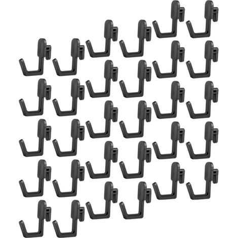 Ganchos para Negro Hips 30 Piezas Tablero Perforado (1/5)