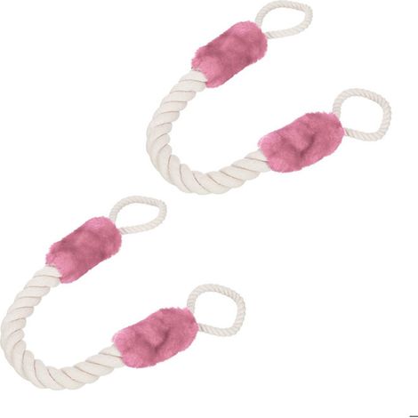 Butoir de porte, lot de 10, arrêt, sécurité, 60cm, anti-pincement pour enfants & animaux, crème, rose