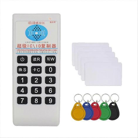 Lecteur et graveur de cartes à puce RFID NFC + porte-clés/carte RFID 5XUID (1/5)