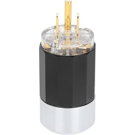 Prise d'alimentation audio HIFI plaquée or 24K cuivre pur, 100‑250V, connecteur M109G (mâle)