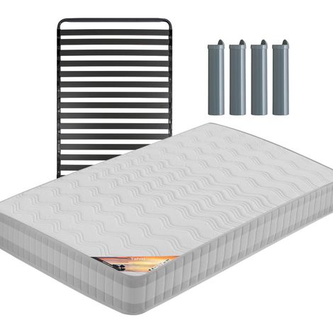 TAHITI - Pack Matelas + Titanium 22 90x190cm + Pieds (1/4)