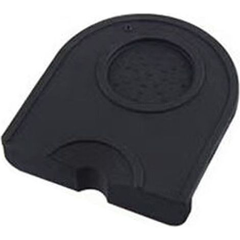 Tapis de tassage café silicone alimentaire, double rainure, sans odeur, noir, 14x12.5x0.6cm (1/5)