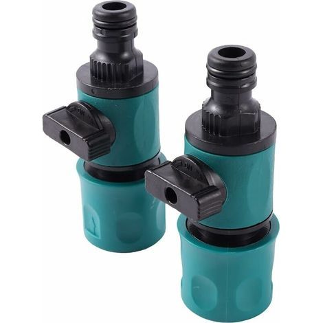 Set mit 2 Schnellkupplungen für Gartenschläuche mit 16-mm-Ventil (1/5)