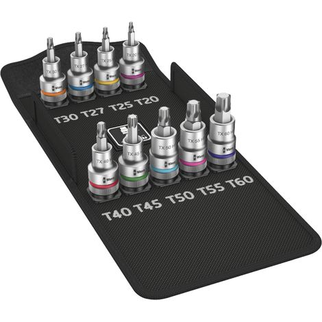 WERA SchraubendreherEins.Grt.1/2" 9tlg. TX mitHaltefür (1/5)