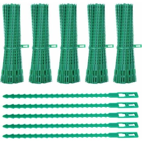 Lien pour végétaux,Lot de 600 Attaches de Plantes, 23CM Attaches de Jardin Réglable Liens de Serrage en Plastique pour Jardin Flexible, Attache Tomates de Câble de Jardin pour Aider à Souteni (1/4)
