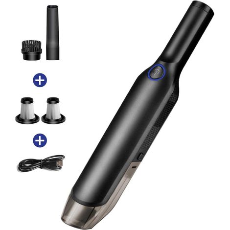 Aspirateur Voiture,Aspirateur a Main sans Fil,Portable 120W 2000mAh avec Filtre HEPA Lavable pour Maison,Table, Bureau, Pois d’Animaux (1/5)