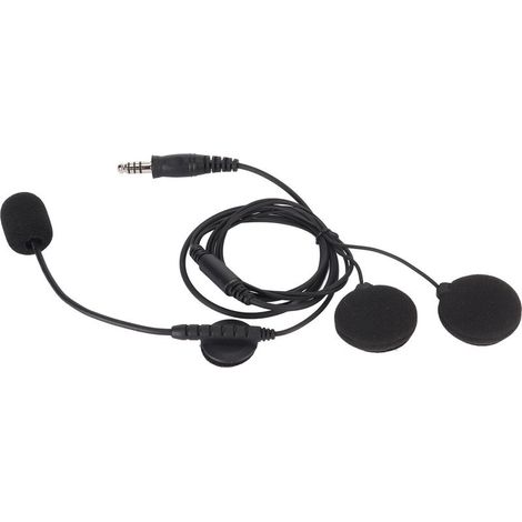 Microphone intégré pour casque intégral de moto, prise jack 7,1 mm, compatible avec les radios bidirectionnelles (talkie-walkie) et les casques audio pour moto U94 PTT. (1/5)
