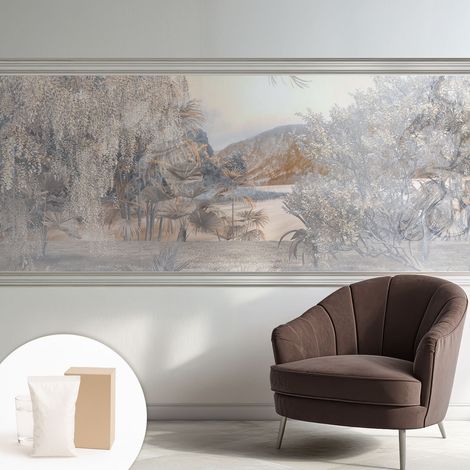Papier peint avec colle pour décoration moderne de salon chambre à coucher cuisine et bureau Facile La nature de la subtilité 250x104 cm (1/5)