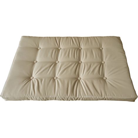 cuscino seduta eurogarden per divano pallet in tessuto beige 120x80x10 cm