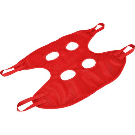Lot suspendu rouge taille M pour coupe d'ongles chats et chiens, hamac de toilettage pour petits animaux, filet suspendu antidéchirure. (1/5)