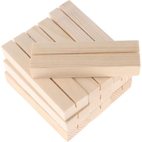 10 porte-noms bois naturel – supports photo et mémo pour bureau (1/3)
