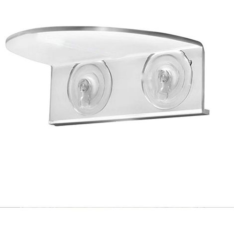 Transparenter, wandmontierter Blumentopfhalter aus Acryl, ideal für Fenster, Spiegel und glatte Oberflächen – platzsparende Dekoration für den Innenbereich