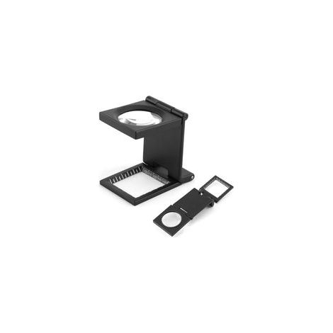 Loupe de table avec compteur de fils, compteur de fils pliable en métal, loupe, loupe sur pied, grossissement x10, pour le travail, le bureau à domicile, les réparations, les loisirs créatifs, les tra