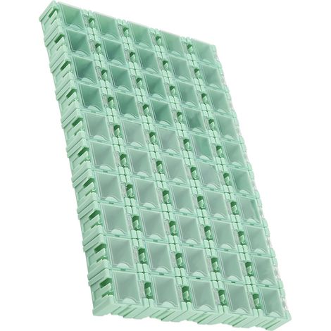 50 boîtes de rangement vertes SMT/SMD, mini-boîtes de rangement pour composants électroniques (1/5)
