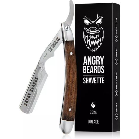 Navaja Shavetta Žižka - Angry Beards - Cuero