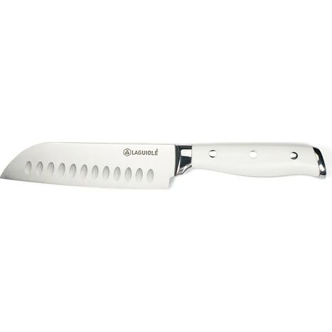 LAGUIOLE CUISSON - Couteau santoku blanc 29cm - "Elégance"