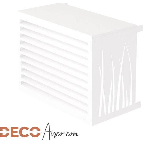 Cache climatiseur DECOAirco Blanc - Taille S (H70, L90, P50-65cm)