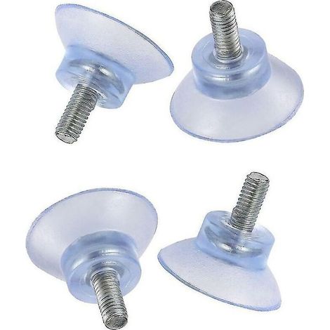 Ventouses transparentes en PVC pour vitrage – 35 mm, charge 14 kg, lot de 12, fixation sans perçage (1/4)
