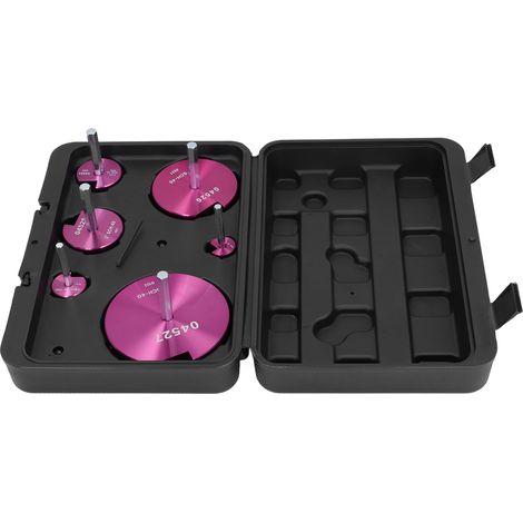 Zoternen – Ensemble d'alésoirs pour tuyaux en plastique 6 pièces – Compatible avec perceuse 1/2 pouce – 4 surfaces de coupe – Matériaux en alliage d'aluminium et acier inoxydable (1/5)