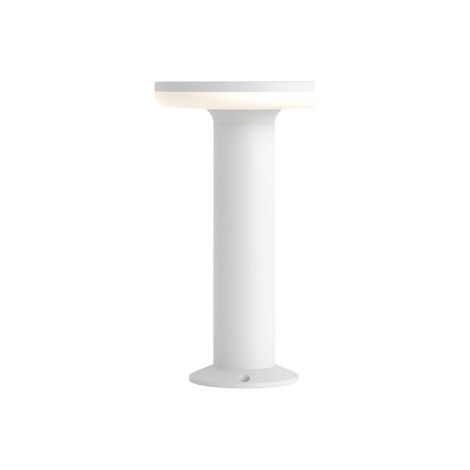 Borne LED d'extérieur Mac Floor Blanc 4000K - 12W IP65 30cm de hauteur en aluminium - Downlight - Beneito & Faure