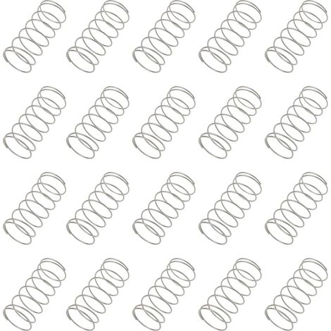 Pack of 20 toilet flush valve springs for water tank, 0.8 x 18 x 40 mm (1/5)