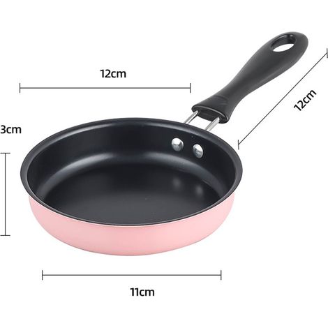 Mini-cuisine pour enfants, véritable poêle à frire, petite poêle en fonte antiadhésive, idéale pour cuisiner et préparer des petits pots pour bébés. (1/5)