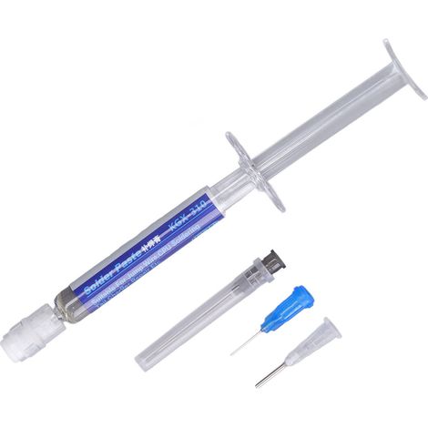 Pâte à souder à basse température de fusion, distribution uniforme et continue de flux de pâte à souder avec 3 aiguilles