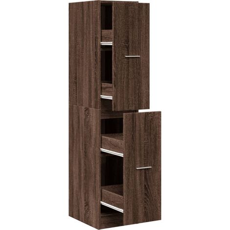 Maison Exclusive - Armadietto da Farmacia Rovere Marrone 30x41x144,5 cm Truciolato