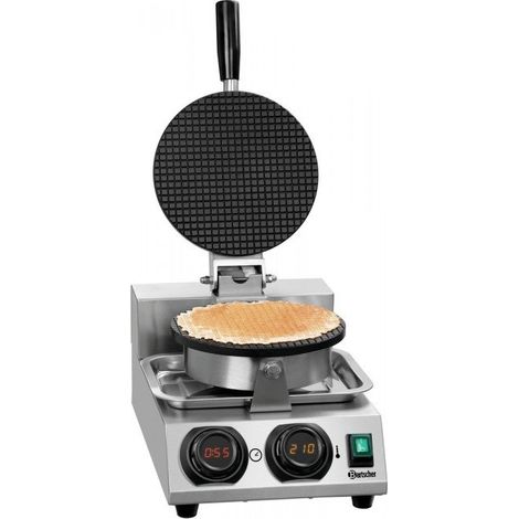 Gaufrier Bartscher MDI Cone 2120, Cornets Ø 212 mm, 1000 W, 220 V - MONO