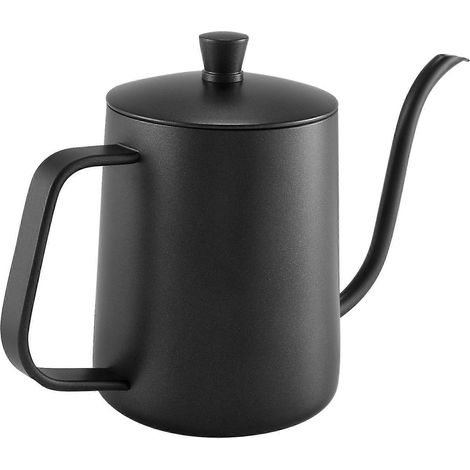 550 ml Hand Kaffeekanne Haushalt Kaffeekanne Hand Topf mit Hängenden Ohren Edelstahl Lange Mund Topf Dri (1/5)