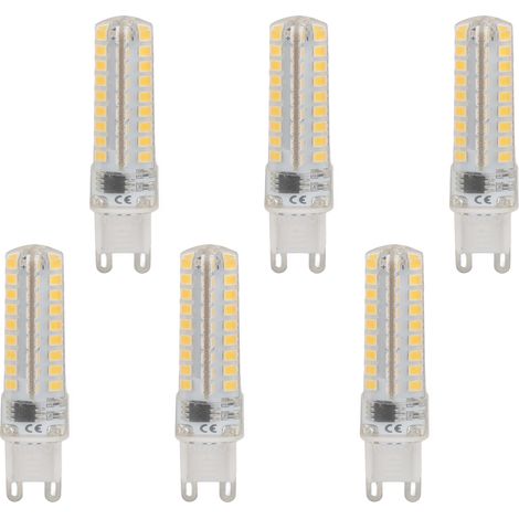 6 ampoules LED G9 dimmables 3W 270LM 72 LED pour lampe de table, applique murale et lustre, remplacement 220V (1/5)