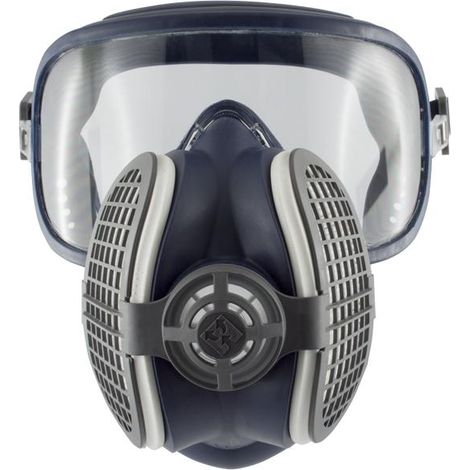 Masque de protection anti-odeur P3 – Filtres HESPA – Visière polycarbonate – Taille M/L – Conformité EN 140 et EN 166 – GVS