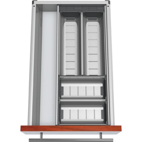 Blum Orga-Line Besteckeinsatz Schalen-Set KB 300-399 mm, NL 500mm, grau (1/3)