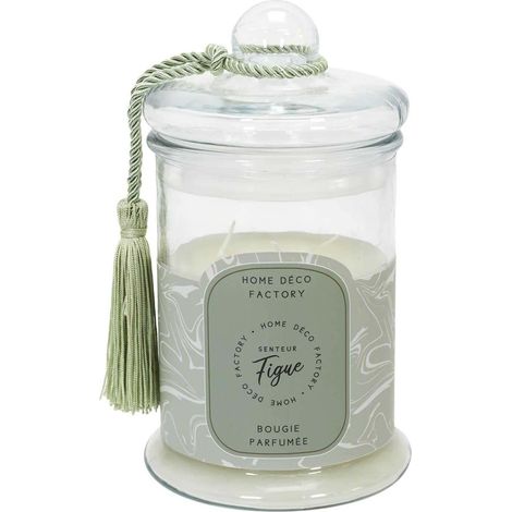 Bougie - HOME DECO FACTORY - Parfumée - Bonbonnière - Verte (1/4)