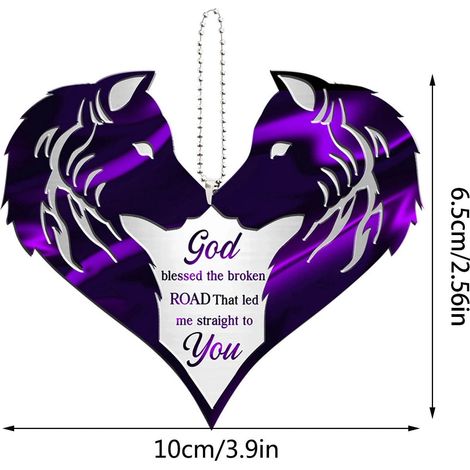 Pendentif Acrylique - Décoration Suspendue Pour Fête Thématique - Idéal Pour Salon Chambre Voiture - 10 x 6,5 x 0,3 cm - 1 Pièce (1/5)