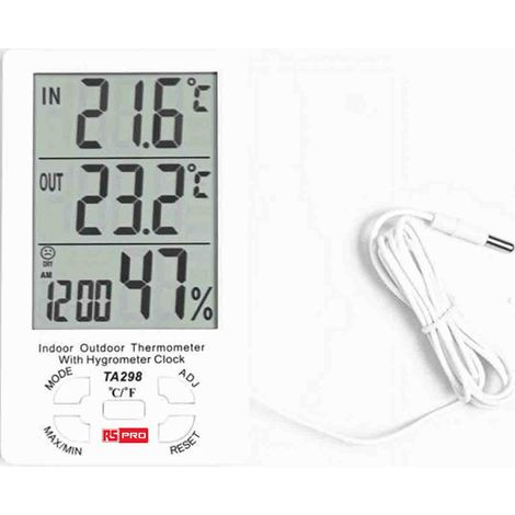 Hygromètre RS PRO Ta298, 99%HR max. ( Prix pour 1 )