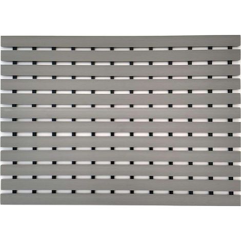 Tapis de Drainage extérieur Mat à Lattes en Bois de Canard, Gris, 61x43cm (24x17inches) (1/5)