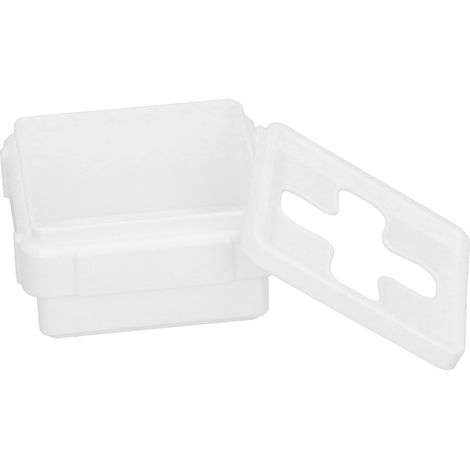 Petite boîte de rangement carrée à ouverture en croix, organisateur de bureau pour mouchoirs, pièces de monnaie et petits accessoires. (1/5)