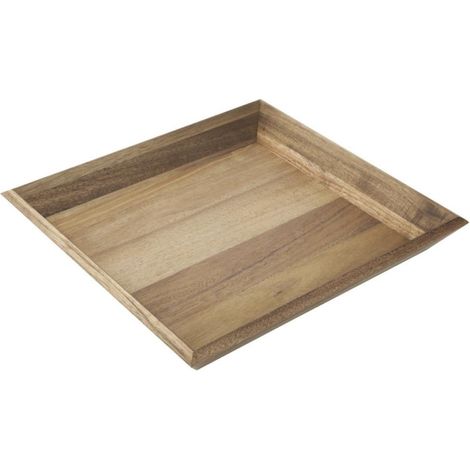 Plateau rectangulaire en acacia 380x355mm - Ref DP885 - Olympia (1/5)