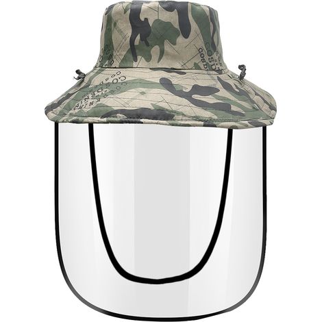 Casque De Protection Avec Visière Transparente Anti-Salive Pour Extérieur - 1 Pièce (1/5)