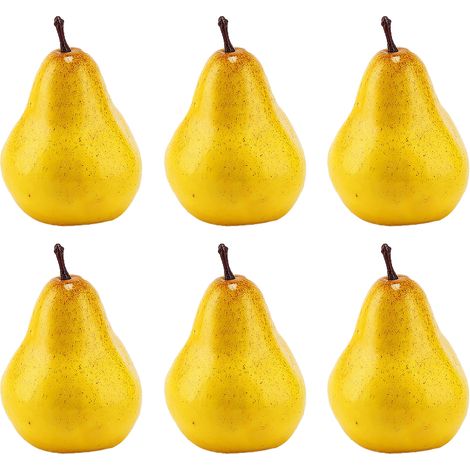 Künstliche Dekofrüchte für Film, 6 Stück, farbiger Schaumstoff, 8,5 x 8,2 cm, Gewicht 200 g, für Bühnenrequisiten und Malerei