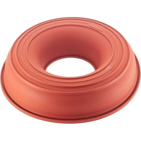 Silikomart SFT205 Uniflex Stampo Savarin Ciambella in Silicone Ø 24 cm h 55 mm Volume 1,5 l colore Marrone