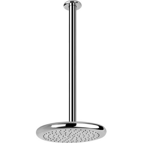 Ducha mural Gessi Goccia anticalcárea D334 mm, con articulación y