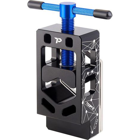 Dispositif de coupe pour tube de fourche de vélo Support de tube en alliage d'aluminium et acier inoxydable pour couper des tubes de φ15-37mm, idéal pour les fourches de vélo, les tiges de
