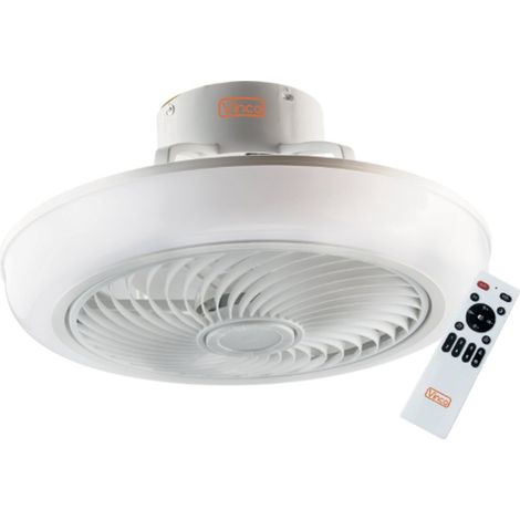 VENTILATORE DA SOFFITTO SENZA PALE Ø40CM C/LUCE BIANCO